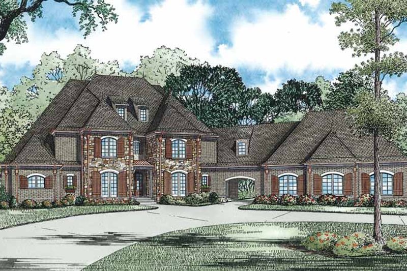 Architectural House Design - European Exterior - Front Elevation Plan #17-3339