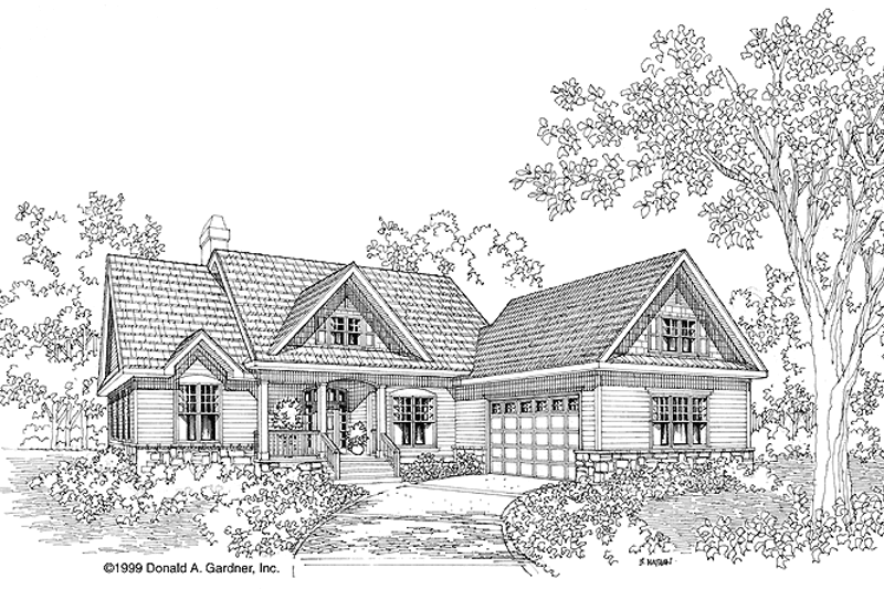 Dream House Plan - Craftsman Exterior - Front Elevation Plan #929-439