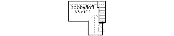 Colonial Floor Plan - Upper Floor Plan #84-198