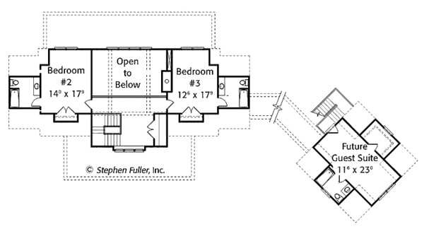 House Plan Design - Country Floor Plan - Upper Floor Plan #429-388