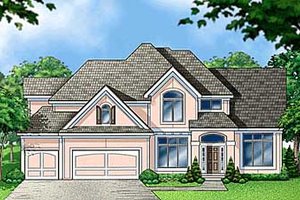 Traditional Exterior - Front Elevation Plan #67-594