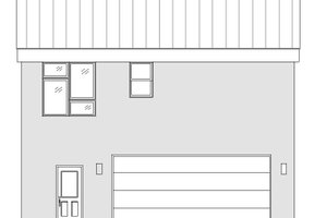 Exterior - Rear Elevation for Contemporary House Plan #932-300 - 1 bed, 1.5 bath