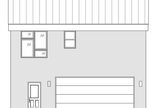 Exterior - Rear Elevation for Contemporary House Plan #932-300 - 1 bed, 1.5 bath