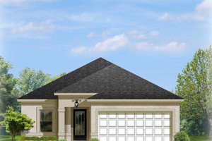 Architectural House Design - Mediterranean Exterior - Front Elevation Plan #1058-89