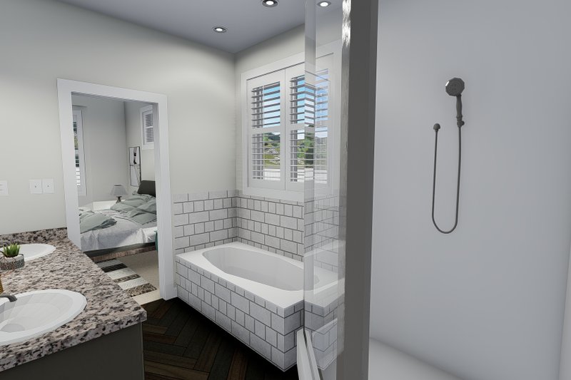 Architectural House Design - Interior - Master Bathroom 1 for Ranch House Plan #1060-12 - 5 bed, 3.5 bath