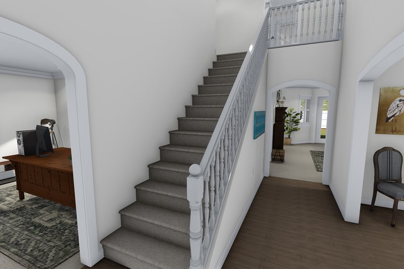 Architectural House Design - Interior - Entry for Farmhouse House Plan #1060-1 - 4 bed, 2.5 bath