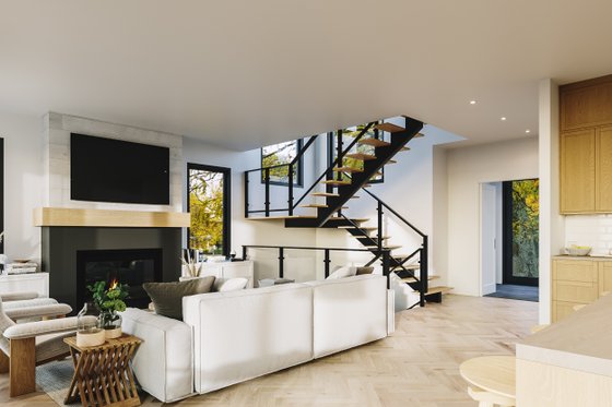 Interior - Family Room for Modern House Plan #23-2799 - 5 bed, 3.5 bath