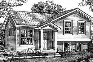 Dream House Plan - Contemporary Exterior - Front Elevation Plan #320-758