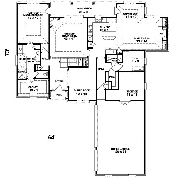 European Floor Plan - Main Floor Plan #81-562