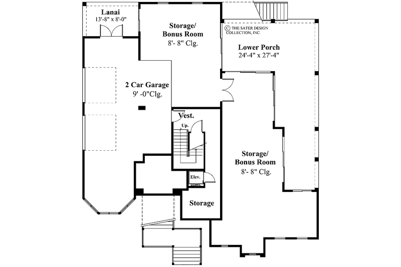 Dream House Plan - Floor Plan - Lower Floor for Mediterranean House Plan #930-131 - 5 bed, 4.5 bath