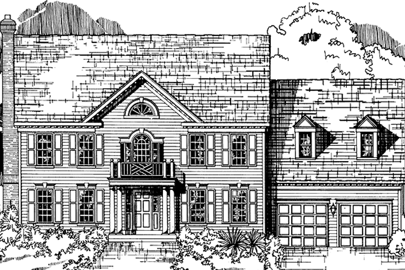 Home Plan - Classical Exterior - Front Elevation Plan #953-42