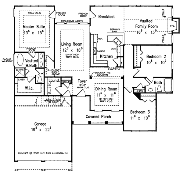 House Plan Design - Country Floor Plan - Main Floor Plan #927-248