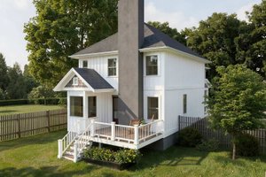 Exterior - Rear Elevation for Craftsman House Plan #79-251 - 3 bed, 2 bath