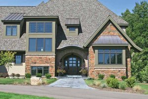 Exterior - Front Elevation 3 for European House Plan #928-180 - 3 bed, 3.5 bath