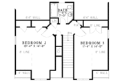 Colonial Style House Plan - 3 Beds 2 Baths 1451 Sq/Ft Plan #17-2761 