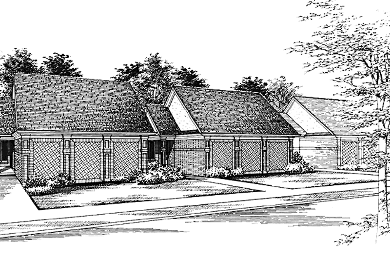 Dream House Plan - Traditional Exterior - Front Elevation Plan #45-540