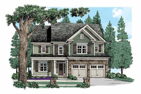 Exterior - Front Elevation 3 for Traditional House Plan #927-524 - 4 bed, 2.5 bath