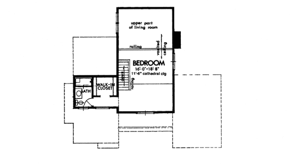 House Plan Design - Contemporary Floor Plan - Upper Floor Plan #320-1210