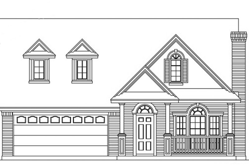 Dream House Plan - Exterior - Front Elevation 3 House Plan #472-71 - 3 bed, 2.5 bath