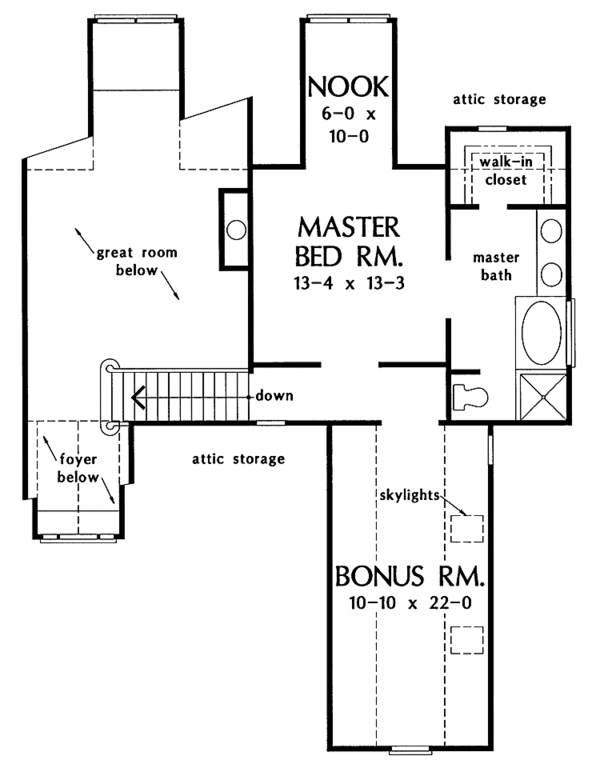 Dream House Plan - Country Floor Plan - Upper Floor Plan #929-237