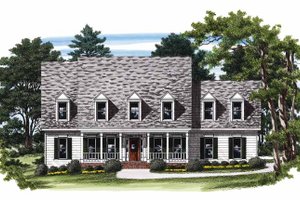 Country Exterior - Front Elevation Plan #927-251