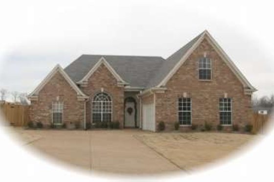 Exterior - Front Elevation for European House Plan #81-1024 - 3 bed, 2 bath