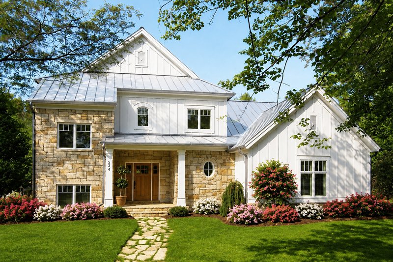 Home Plan - Exterior - Front Elevation 3 for Farmhouse House Plan #928-425 - 3 bed, 2.5 bath