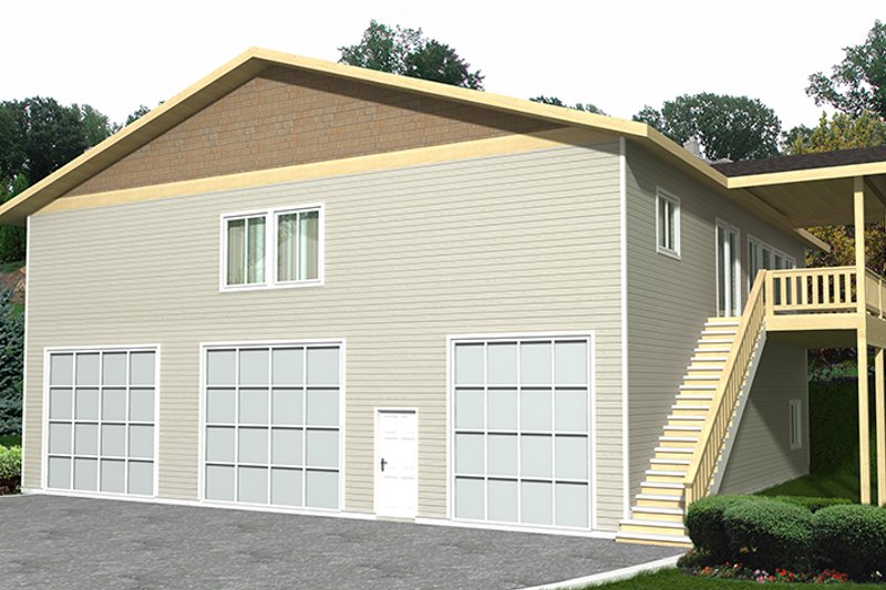 Dream House Plan - Exterior - Front Elevation 3 for Traditional House Plan #117-867 - 3 bed, 2 bath