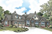 European Style House Plan - 4 Beds 4 Baths 4446 Sq/Ft Plan #929-912 