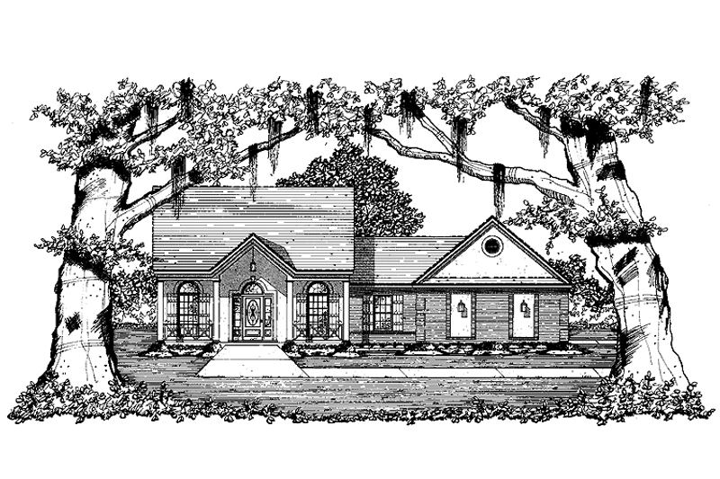 Home Plan - Classical Exterior - Front Elevation Plan #36-593