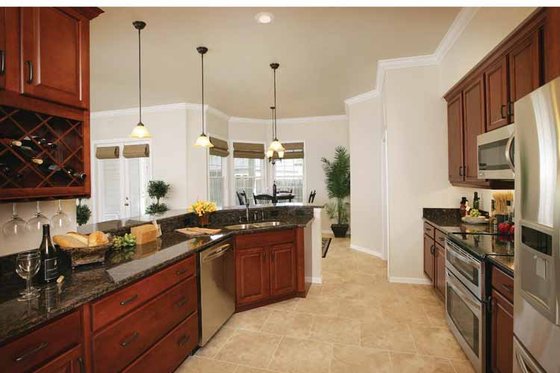 Interior - Kitchen for Mediterranean House Plan #938-20 - 3 bed, 2.5 bath