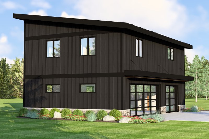 Dream House Plan - Exterior - Other Elevation 1 for Modern House Plan #1064-378 - 2 bed, 1 bath