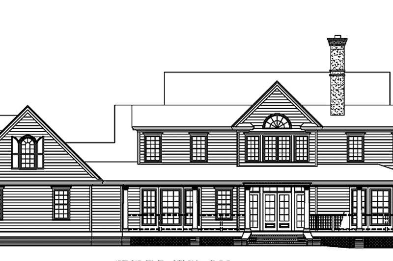 Dream House Plan - Exterior - Rear Elevation for Country House Plan #929-551 - 4 bed, 3.5 bath