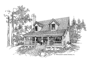Country Exterior - Front Elevation Plan #929-201