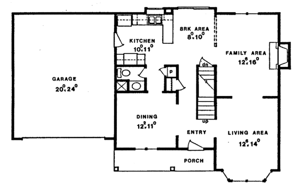 Dream House Plan - Traditional Floor Plan - Main Floor Plan #405-272