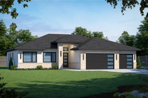 Ranch Exterior - Front Elevation Plan #20-2509