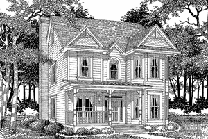 House Plan Design - Exterior - Front Elevation for Country House Plan #472-188 - 5 bed, 3 bath