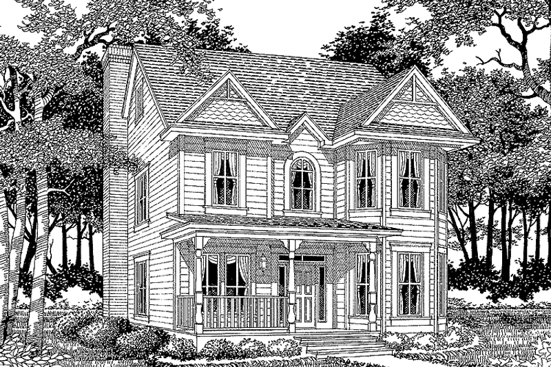 Home Plan - Country Exterior - Front Elevation Plan #472-188