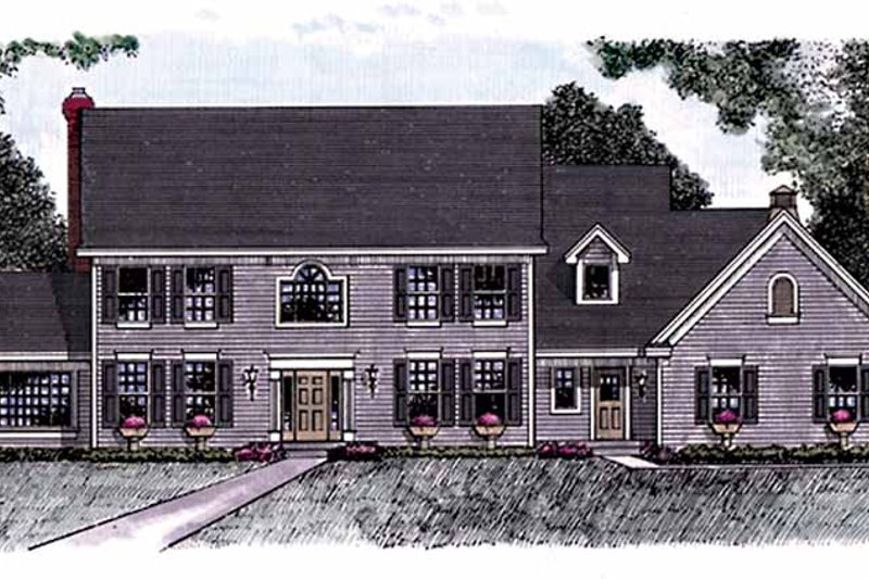 Dream House Plan - Classical Exterior - Front Elevation Plan #51-957