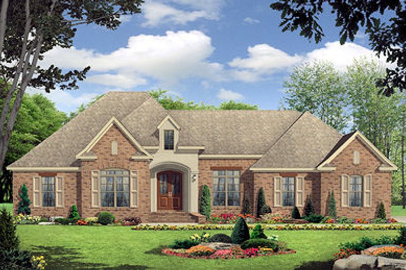 Home Plan - European Exterior - Front Elevation Plan #21-223
