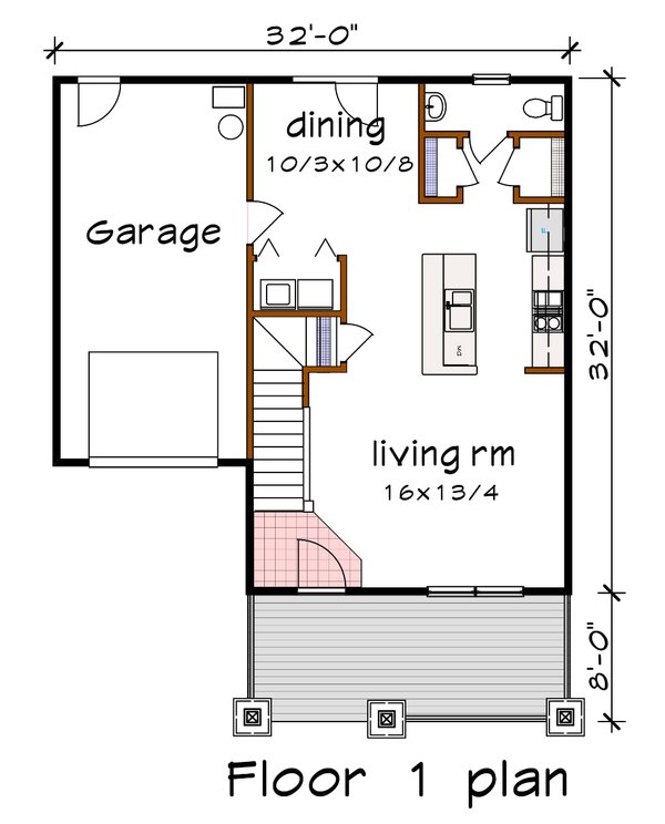 Dream House Plan - Farmhouse Floor Plan - Main Floor Plan #79-257