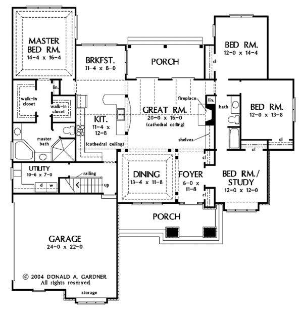 Dream House Plan - Craftsman Floor Plan - Main Floor Plan #929-746