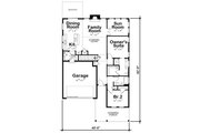 Traditional Style House Plan - 2 Beds 2 Baths 1511 Sq/Ft Plan #20-2593 Floor 