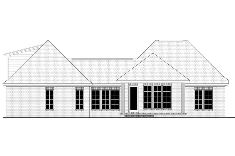 Dream House Plan - Exterior - Rear Elevation 1 for European House Plan #430-110 - 3 bed, 2 bath