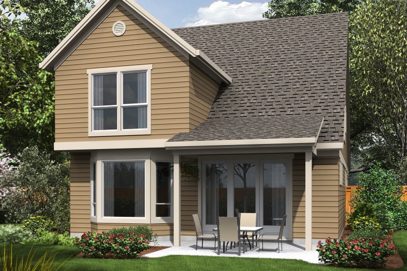 Home Plan - Exterior - Rear Elevation for Traditional House Plan #48-484 - 4 bed, 3 bath