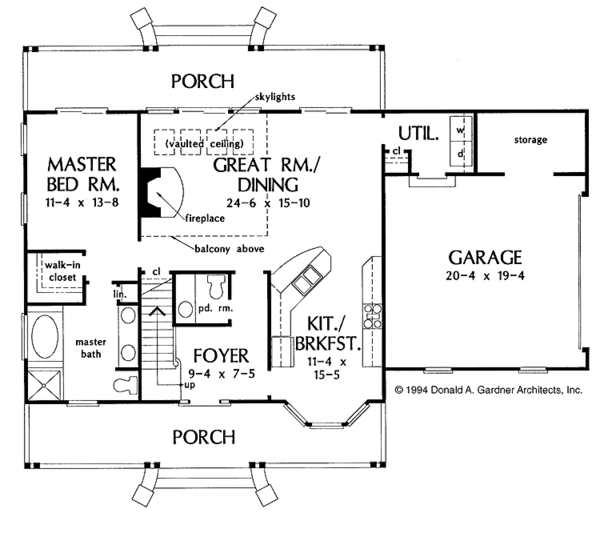 House Design - Country Floor Plan - Main Floor Plan #929-216