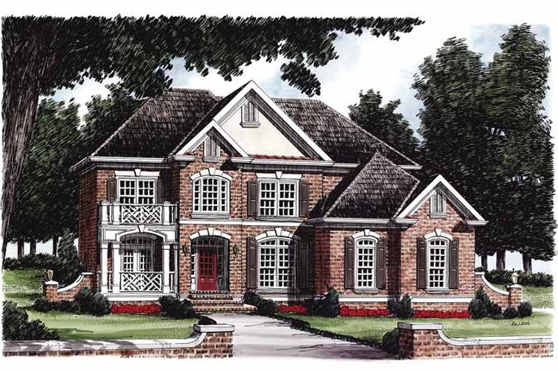 House Plan Design - Colonial Exterior - Front Elevation Plan #927-222