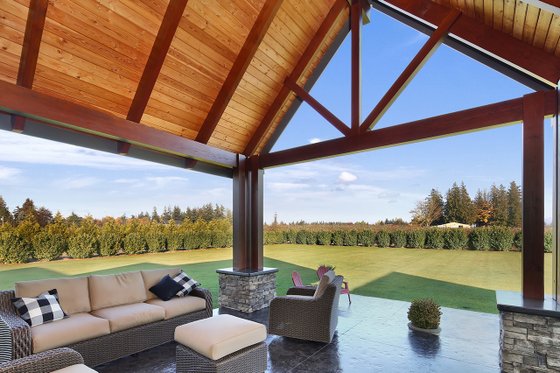 Exterior - Outdoor Living for Craftsman House Plan #1070-15 - 3 bed, 2.5 bath