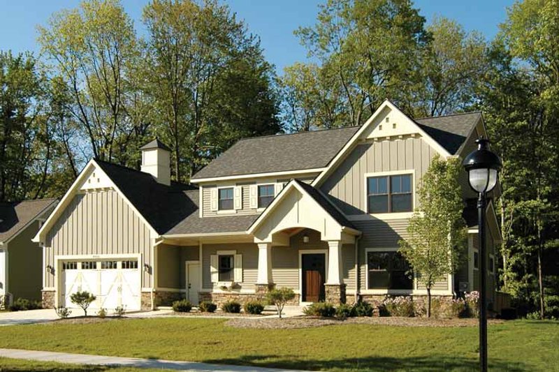 House Blueprint - Exterior - Front Elevation 3 for Country House Plan #928-96 - 3 bed, 2.5 bath