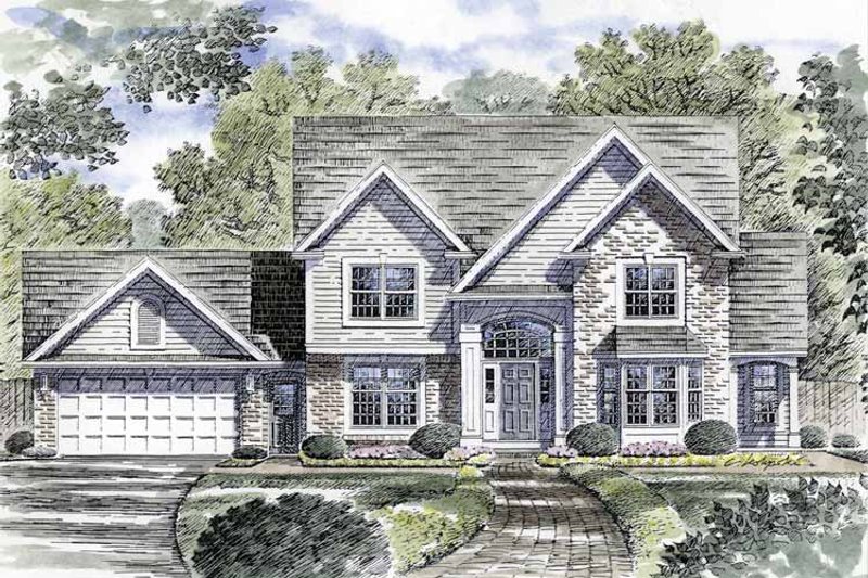 Dream House Plan - Traditional Exterior - Front Elevation Plan #316-222